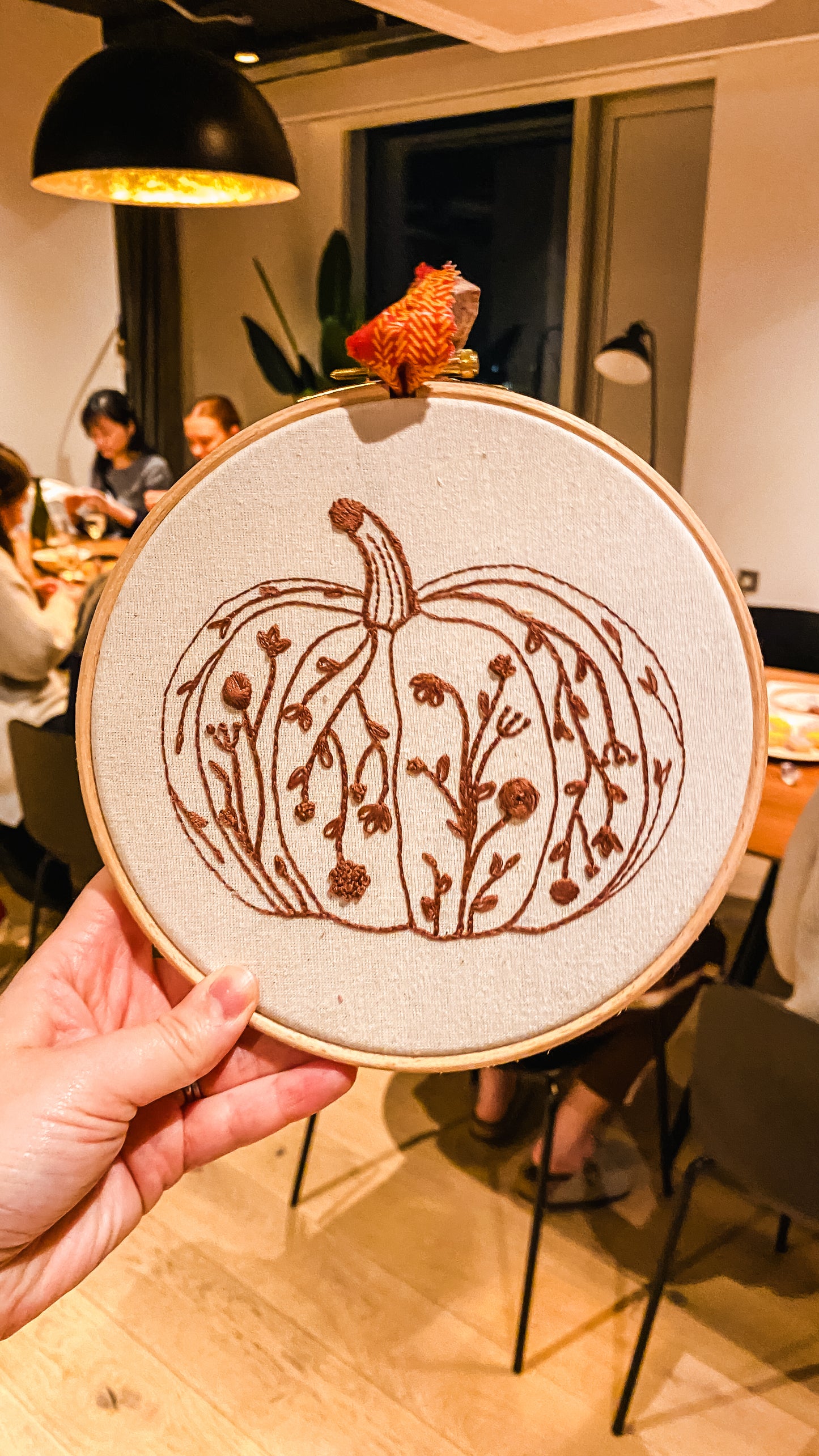 Perfect Pumpkin Downloadable Embroidery Pattern
