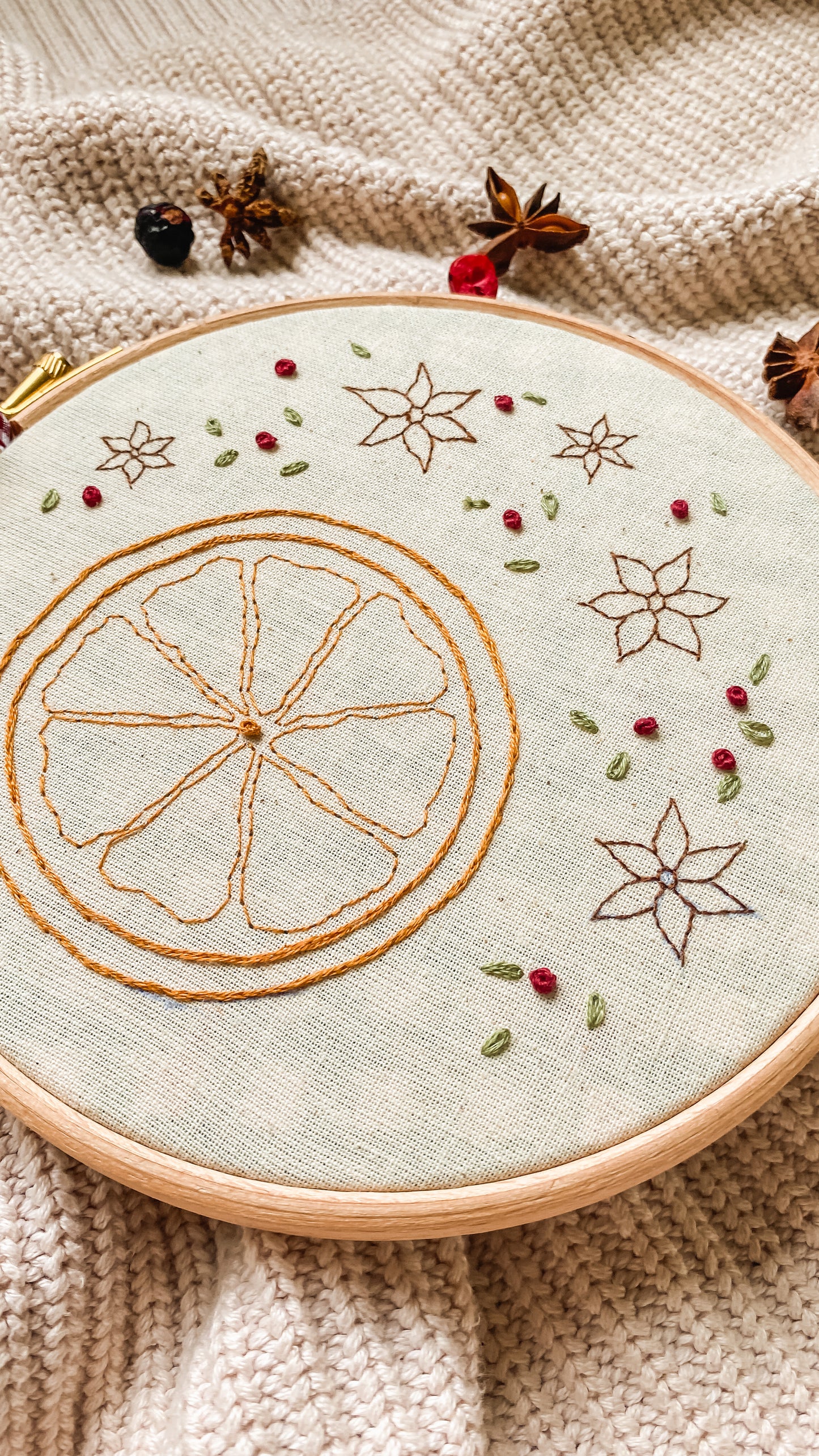 Christmas Spice & All Things Nice - Beginner Friendly Downloadable Embroidery Pattern