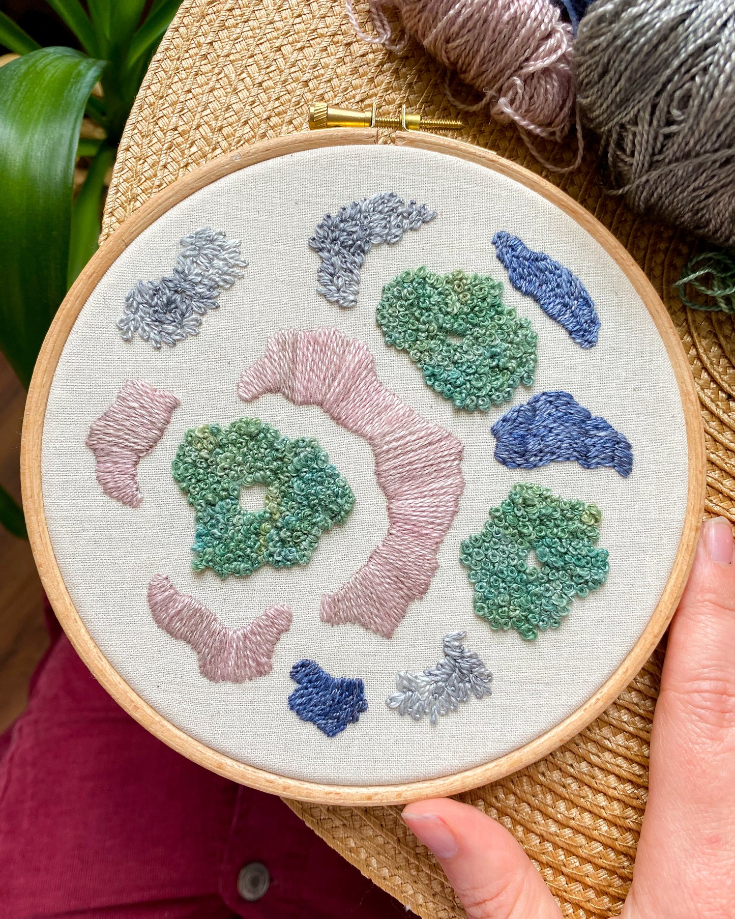 Lovely Lichen Downloadable Embroidery Pattern