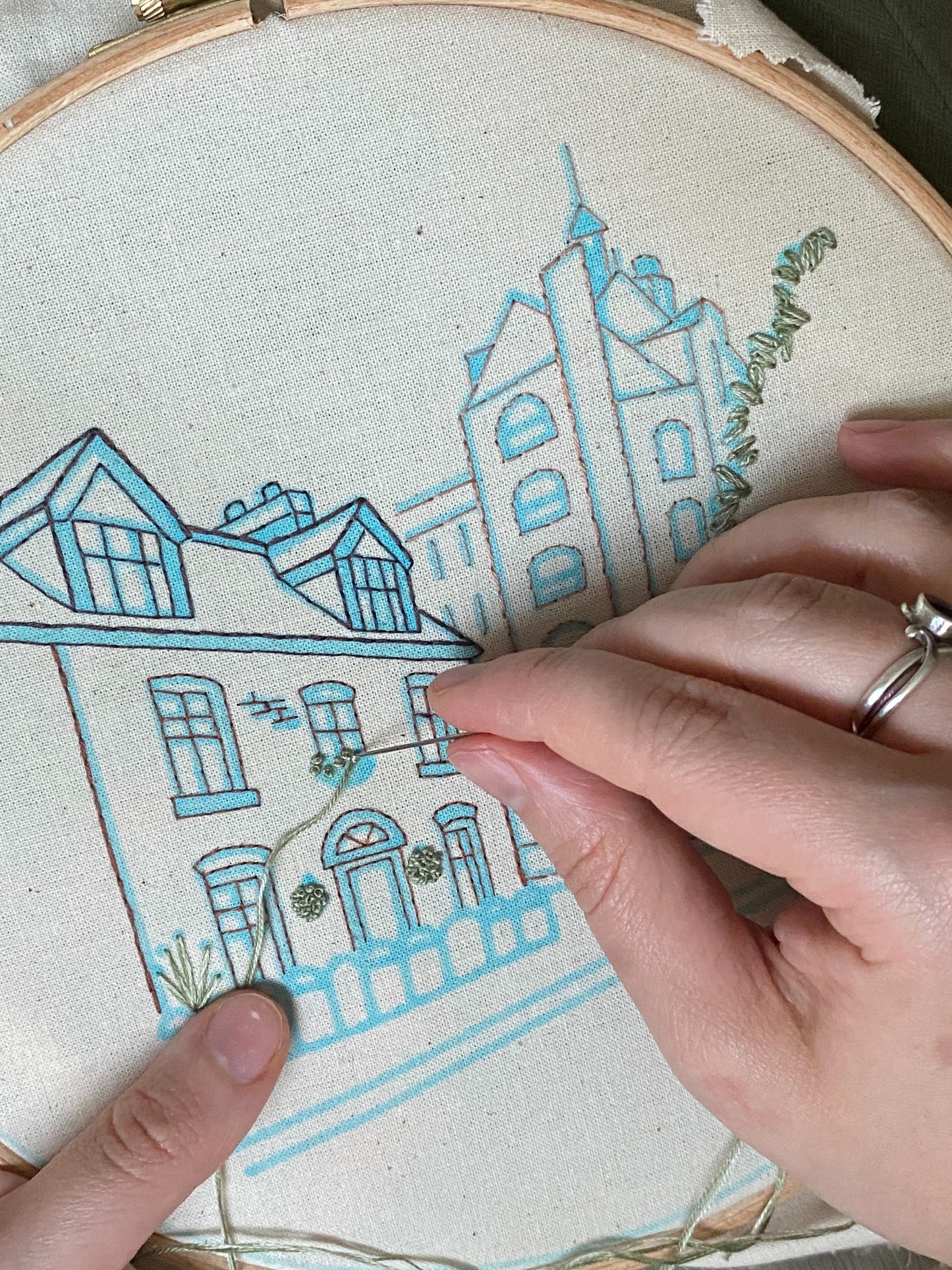 Manchester Street Scene - DIY Embroidery Kit