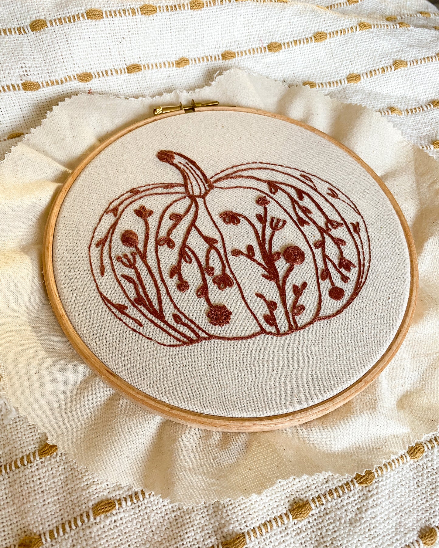 Limited Edition 'Perfect Pumpkin' DIY Embroidery Kit