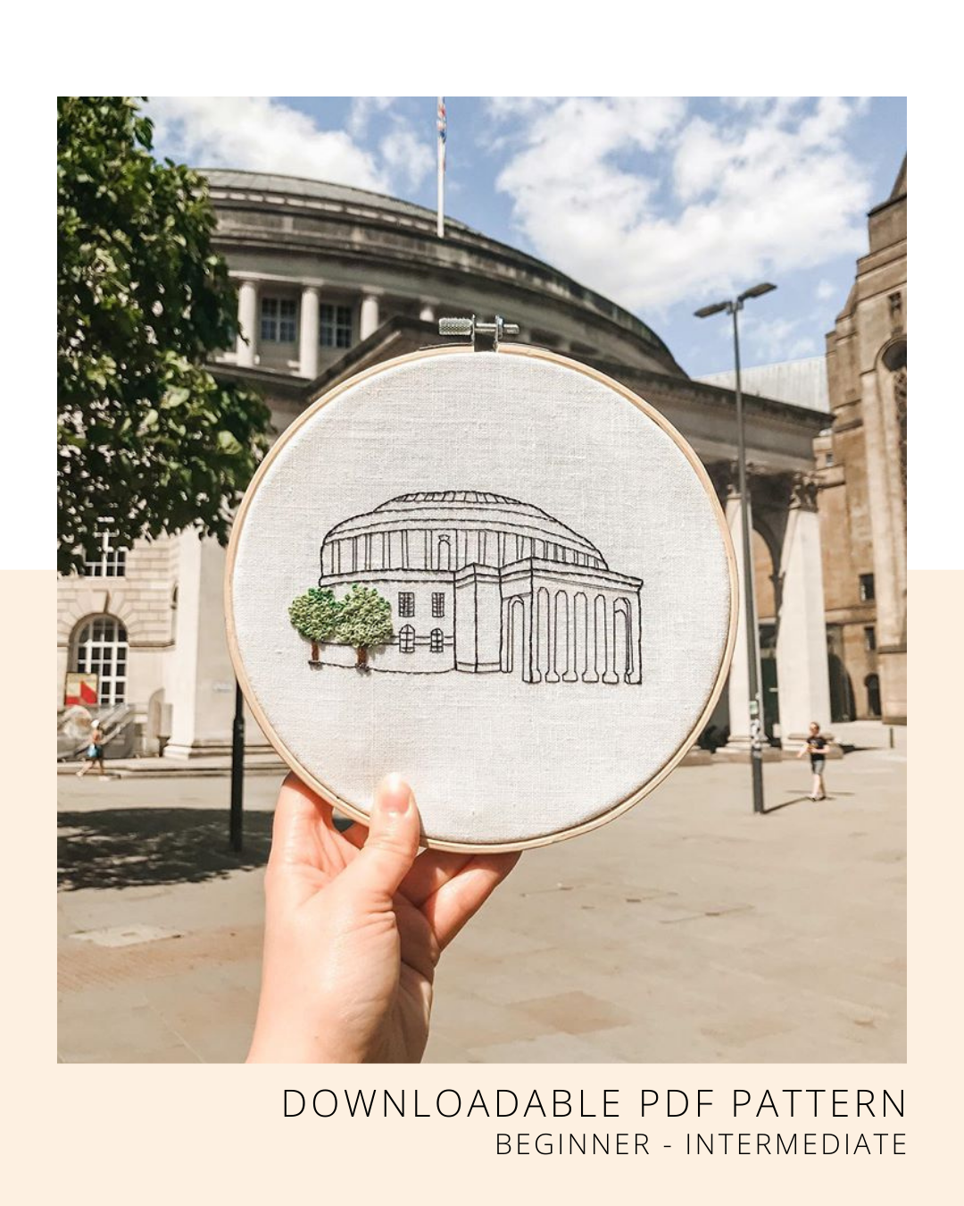 Manchester Library Downloadable Embroidery Pattern